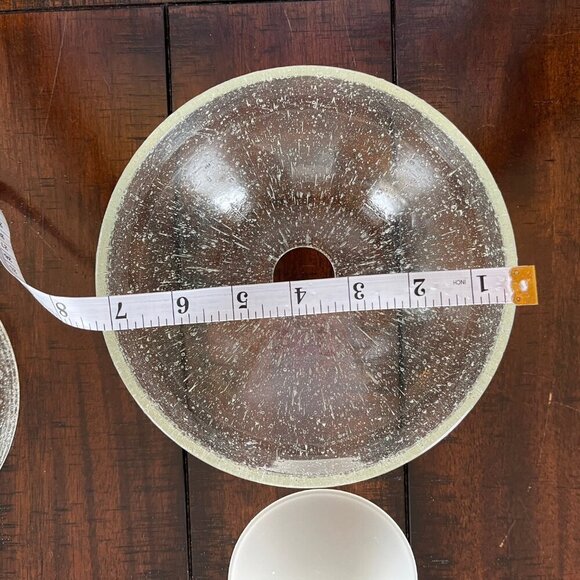 Vintage Antique Retro Chic Clear Bubble Glass Vanity Light Covers 6 pc Set - Picture 5 of 6